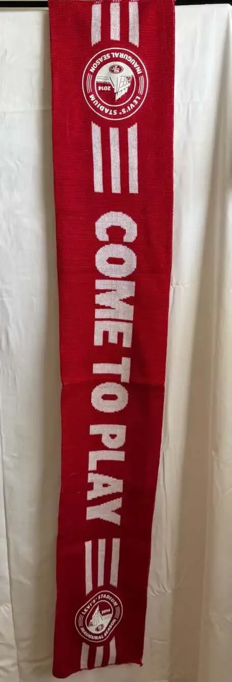 San Francisco 49ers 2014 Levi's Stadium Inaugural Season 'Come To Play' Scarf